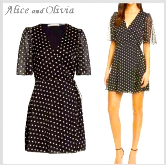 NWOT Alice + Olivia Embroidered Floral Sandra Dress 10